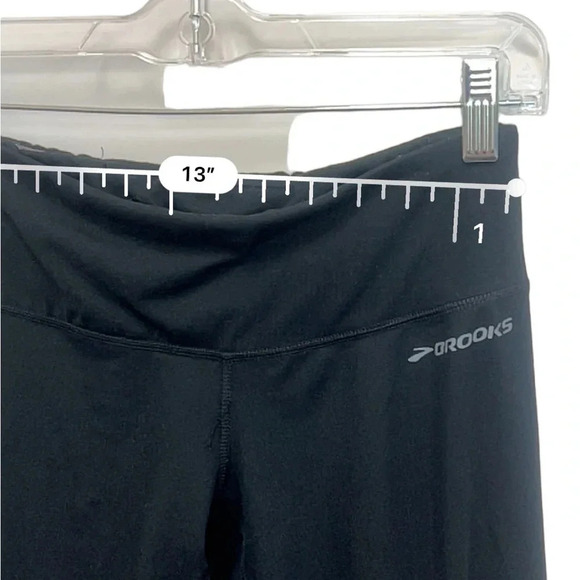 Brooks Greenlight running tights with gathered hem & 2 waist pockets size small - Picture 10 of 11